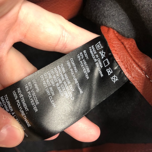 Urban Outfitters Mohogany Faux Leather Button Up Skirt - Picture 7 of 9